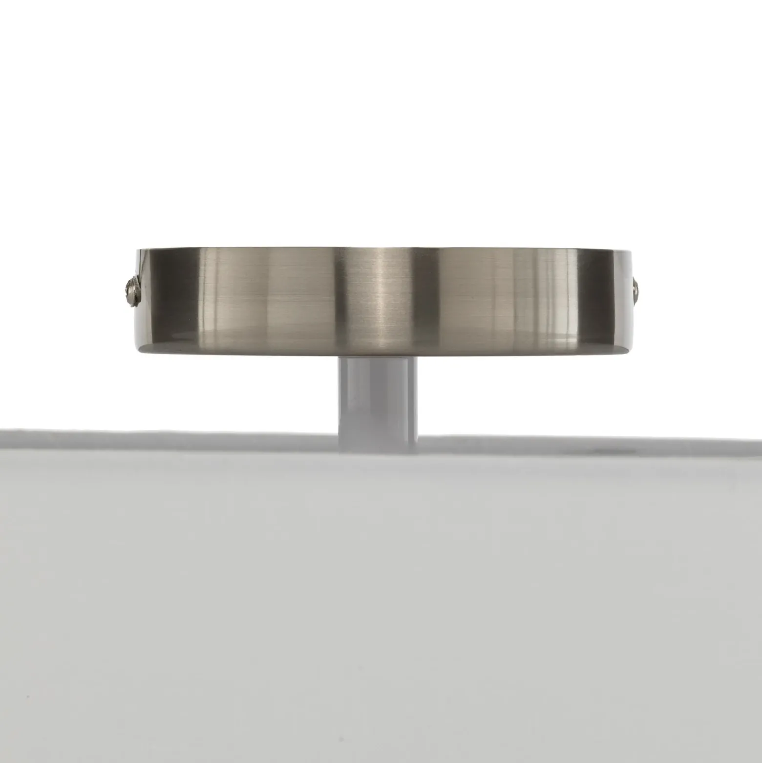 Plafón Lindby Sebatin, Ø 50 cm, blanco crema, tela, E27