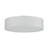 Plafón Lindby Sebatin, Ø 50 cm, blanco, tela, E27