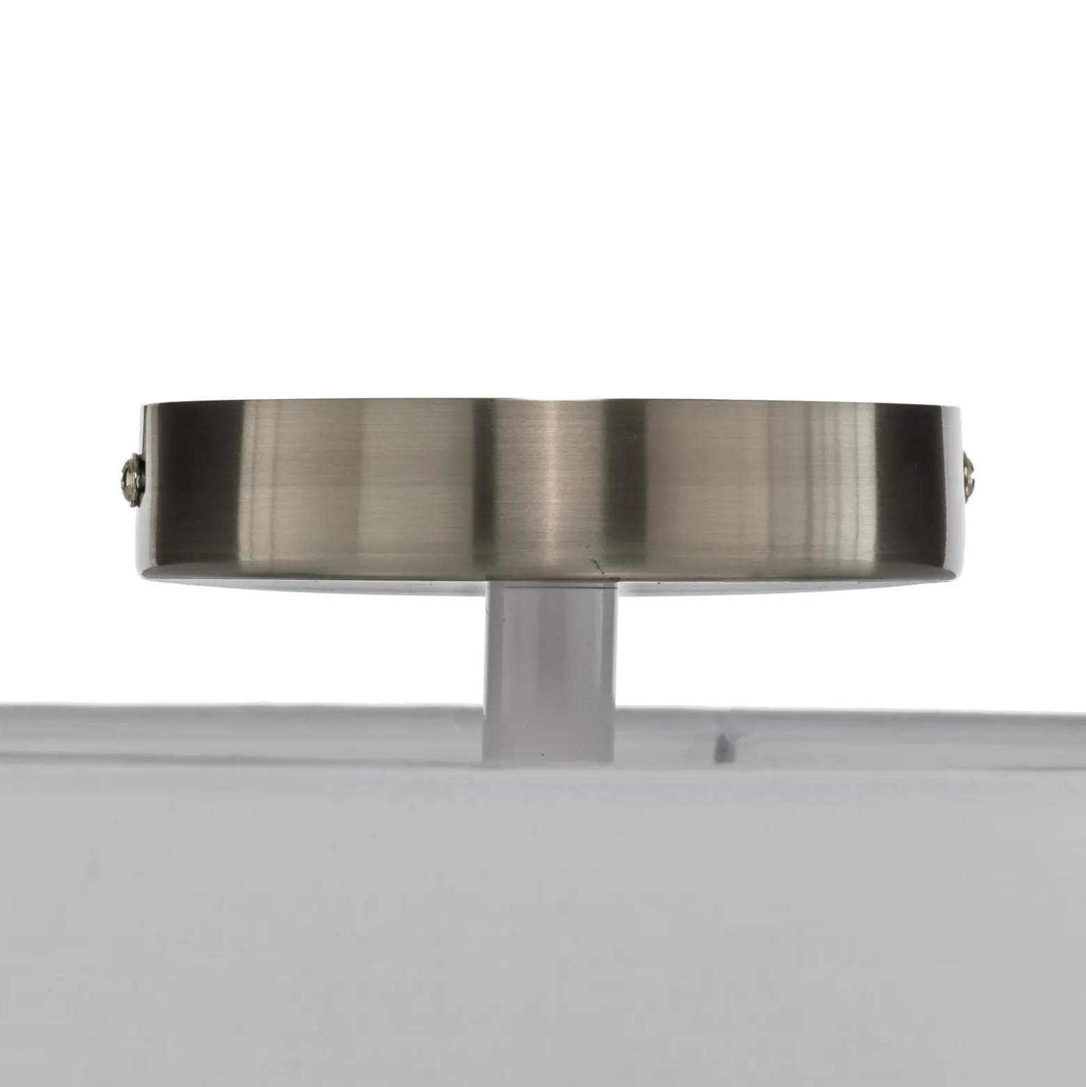 Plafón Lindby Sebatin, Ø 40 cm, blanco, de tela, E27