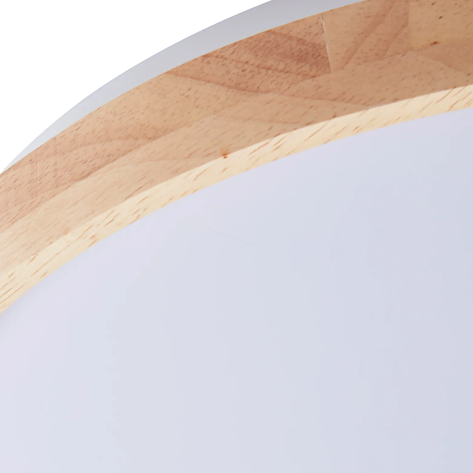 Plafón Lindby Smart LED Mirren madera Ø39,5cm CCT Tuya
