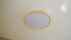 Plafón Lindby Smart LED Mirren madera Ø39,5cm CCT Tuya