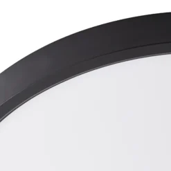 Plafón Lindby Smart LED Pravin, Ø 50 cm, CCT, negro