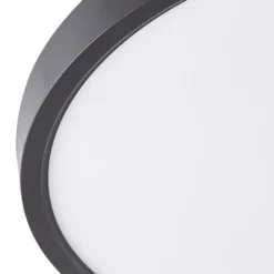 Plafón Lindby Smart LED Pravin, Ø 30 cm, CCT, negro