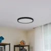 Plafón Lindby Smart LED Pravin, Ø 40 cm, CCT, negro