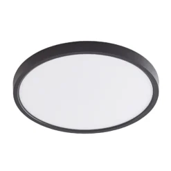 Plafón Lindby Smart LED Pravin, Ø 30 cm, CCT, negro
