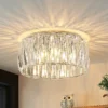 Plafón Lindby Sofia, transparente, acrílico, Ø 46cm