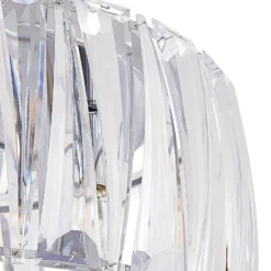 Plafón Lindby Sofia, transparente, acrílico, Ø 46cm