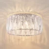 Plafón Lindby Sofia, transparente, acrílico, Ø 46cm
