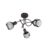 Plafón Lindby Solm, óxido, hierro, 3 luces