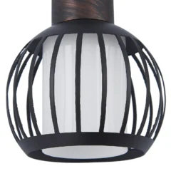 Plafón Lindby Solm, óxido, hierro, 3 luces