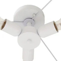Plafón Lindby Soula, Ø 60 cm, beige, plástico, E27
