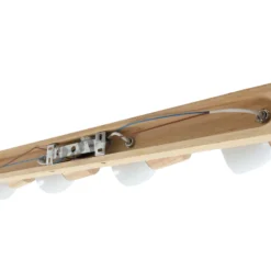 Plafón Lindby Thorin, 67 cm, 4 luces, blanco, madera, E14