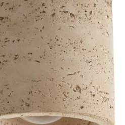 Plafón Lucande Carlotta, Ø 12 cm, beige, hormigón, E27
