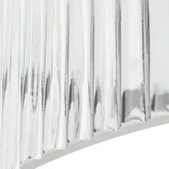 Plafón Lucande Meritt, cromada/transparente, Ø 40 cm, cristal