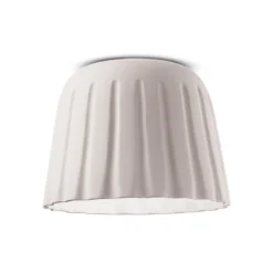 Plafón Madame Gres cerámica altura 29 cm, blanco