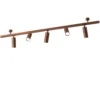 Plafón 7534, madera bruñida, 5 luces, GU10