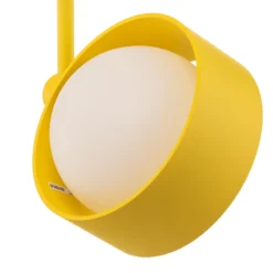 Plafón Mado de acero, amarillo, 1 luz