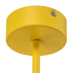 Plafón Mado de acero, amarillo, 1 luz