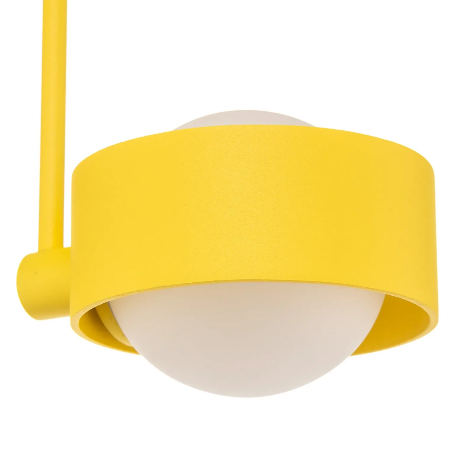 Plafón Mado de acero, amarillo, 2 luces