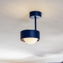 Plafón Mado de acero, azul, 1 luz
