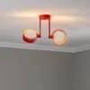 Plafón Mado, 2 luces, rojo