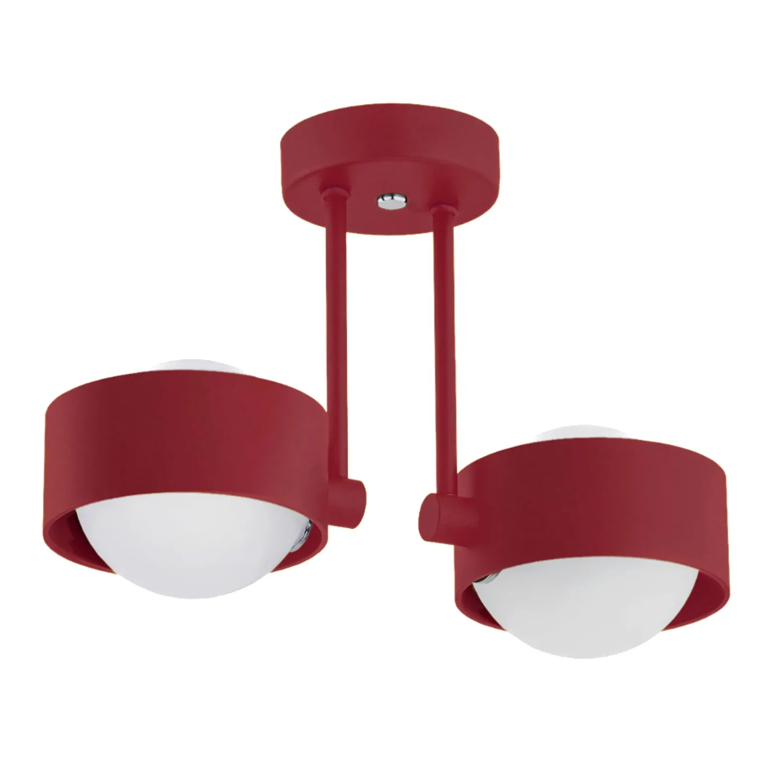 Plafón Mado, 2 luces, rojo