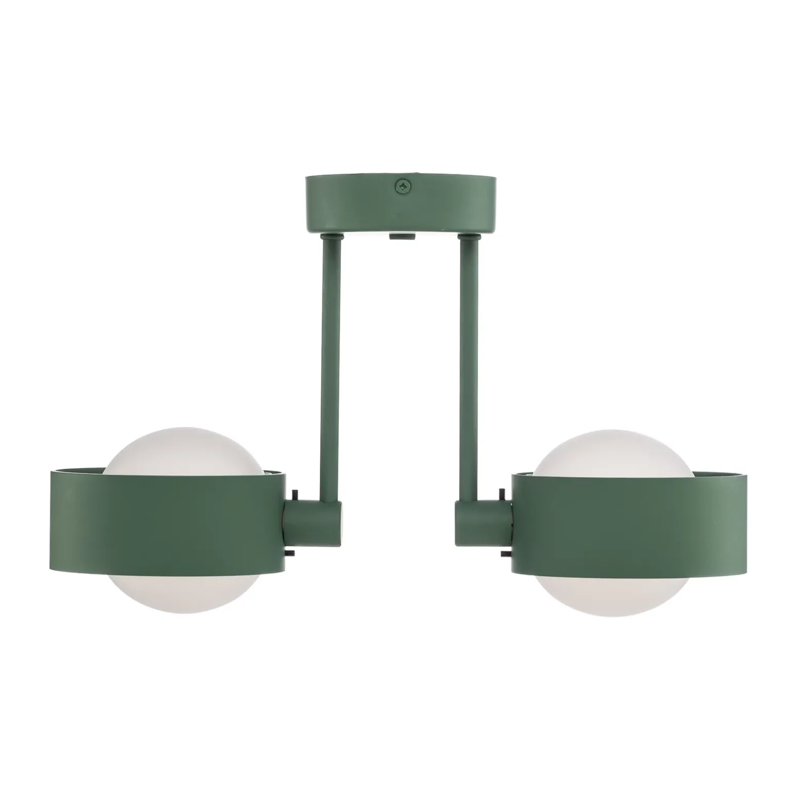 Plafón Mado, 2 luces, verde