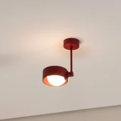 Plafón Mado, 1 luz, rojo