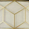 Plafón Maytoni Messina, Ø 57 cm, beige, lino