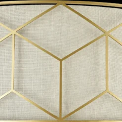 Plafón Maytoni Messina, Ø 57 cm, beige, lino