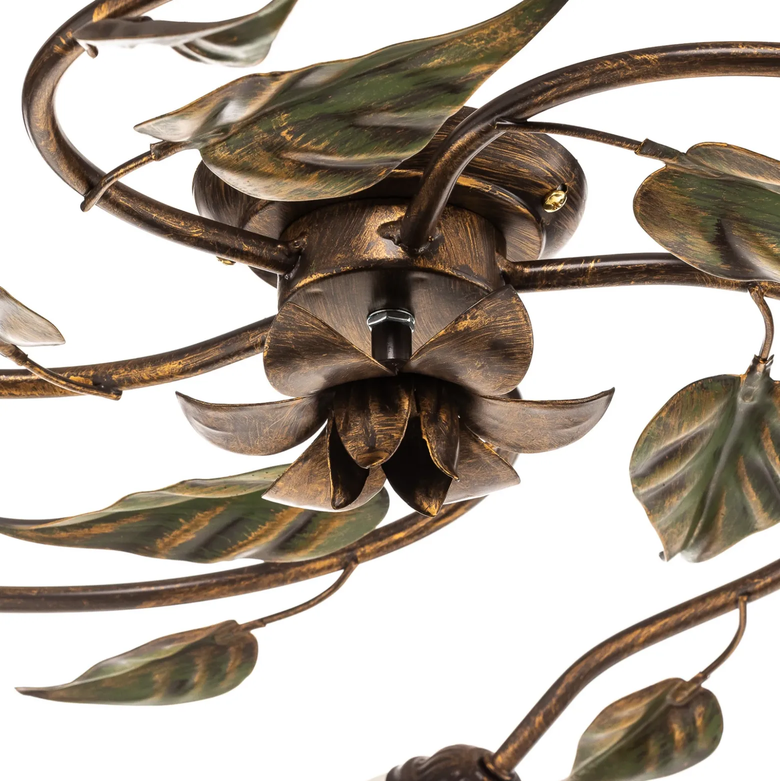 Plafón Miranda 5 luces, bronce