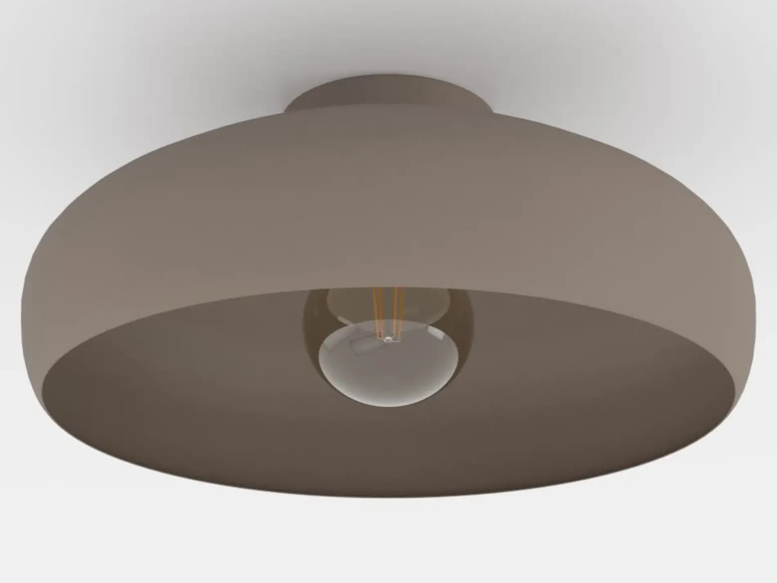 Plafón Mogano, Ø40cm, marrón café