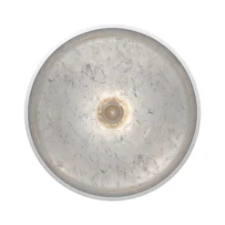 Plafón Mogano de metal, Ø40cm, blanco