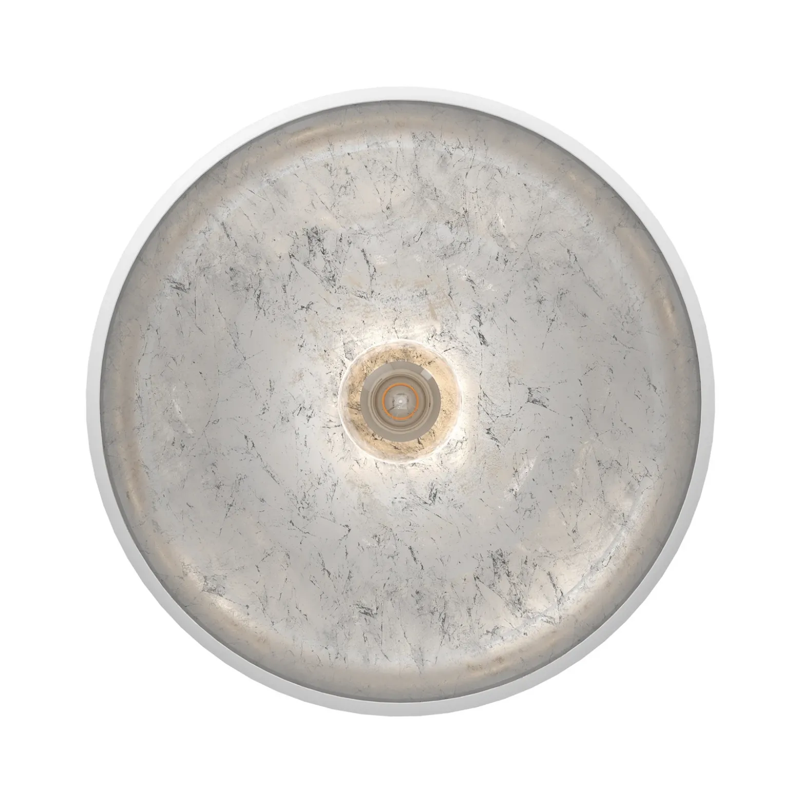 Plafón Mogano de metal, Ø40cm, blanco