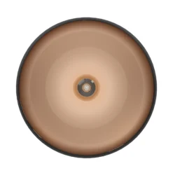 Plafón Mogano de metal, Ø40cm, negro