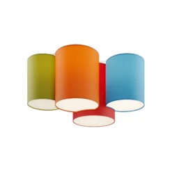 Plafón Mona 4 luces, multicolor