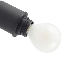 Plafón Netty de Lindby, 4 luces, gris, cristal