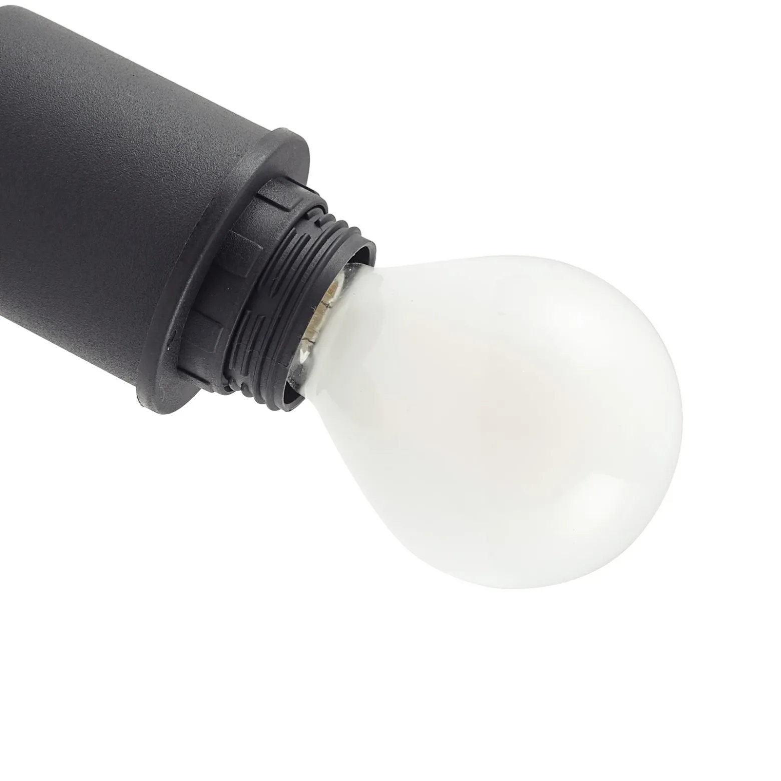 Plafón Netty de Lindby, 4 luces, gris, cristal
