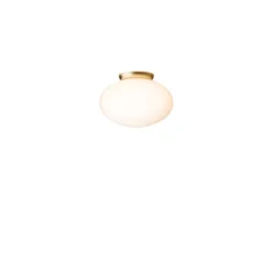 Plafón Nuura Rizzatto 301, Ø 30 cm, color latón/ópalo
