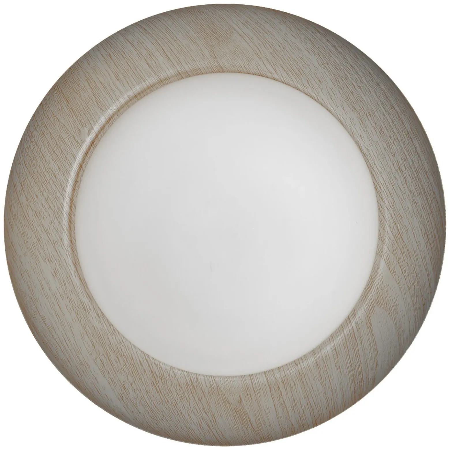 Plafón ORBIS Milan de OSRAM, madera, Ø 31 cm, metal/vidrio