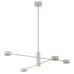 Plafón Orbit IV, blanco, 4 luces
