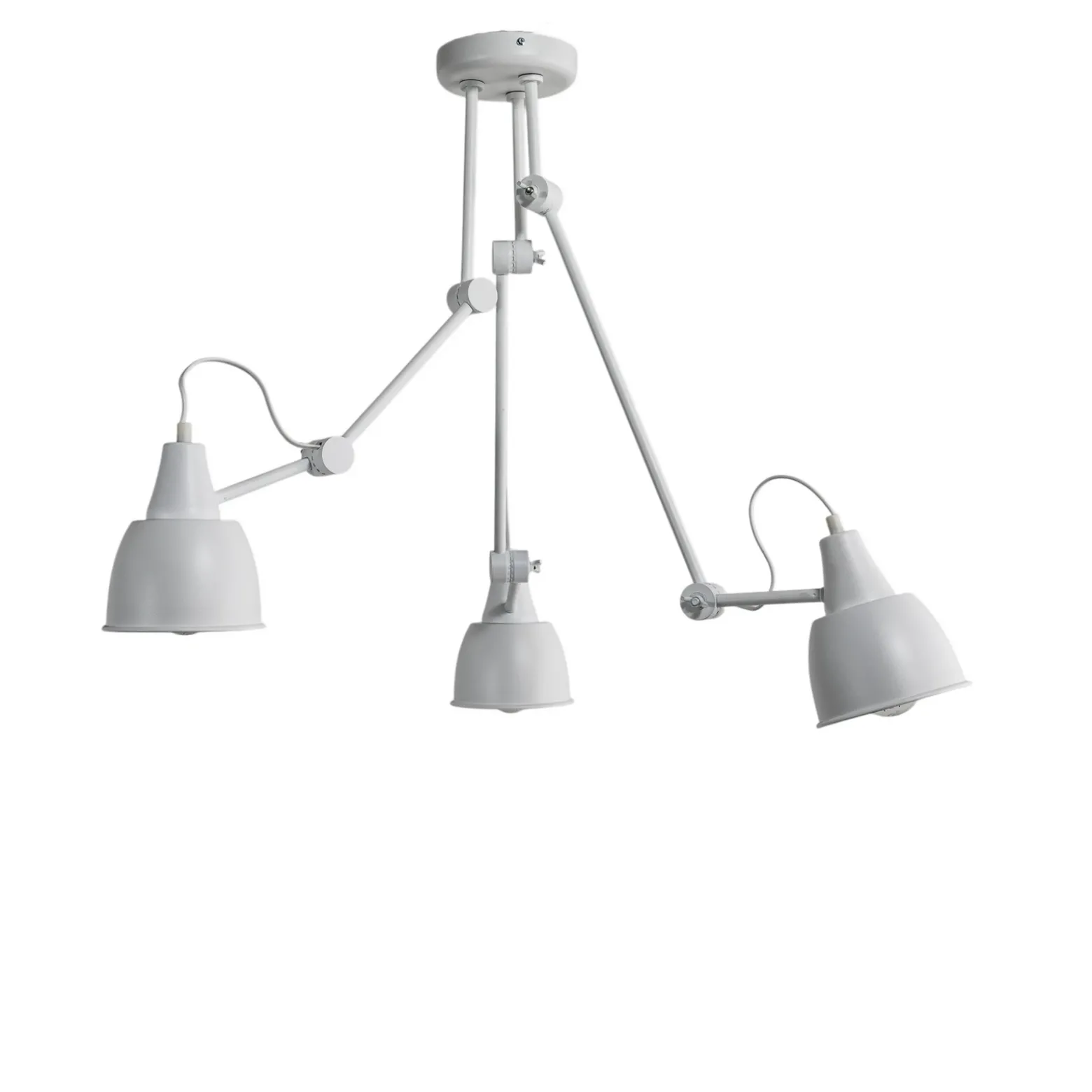 Plafón 814, orientable, de 3 luces, blanco