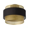 Plafón OSRAM Decor Hornet, 1 luz, negro/dorado