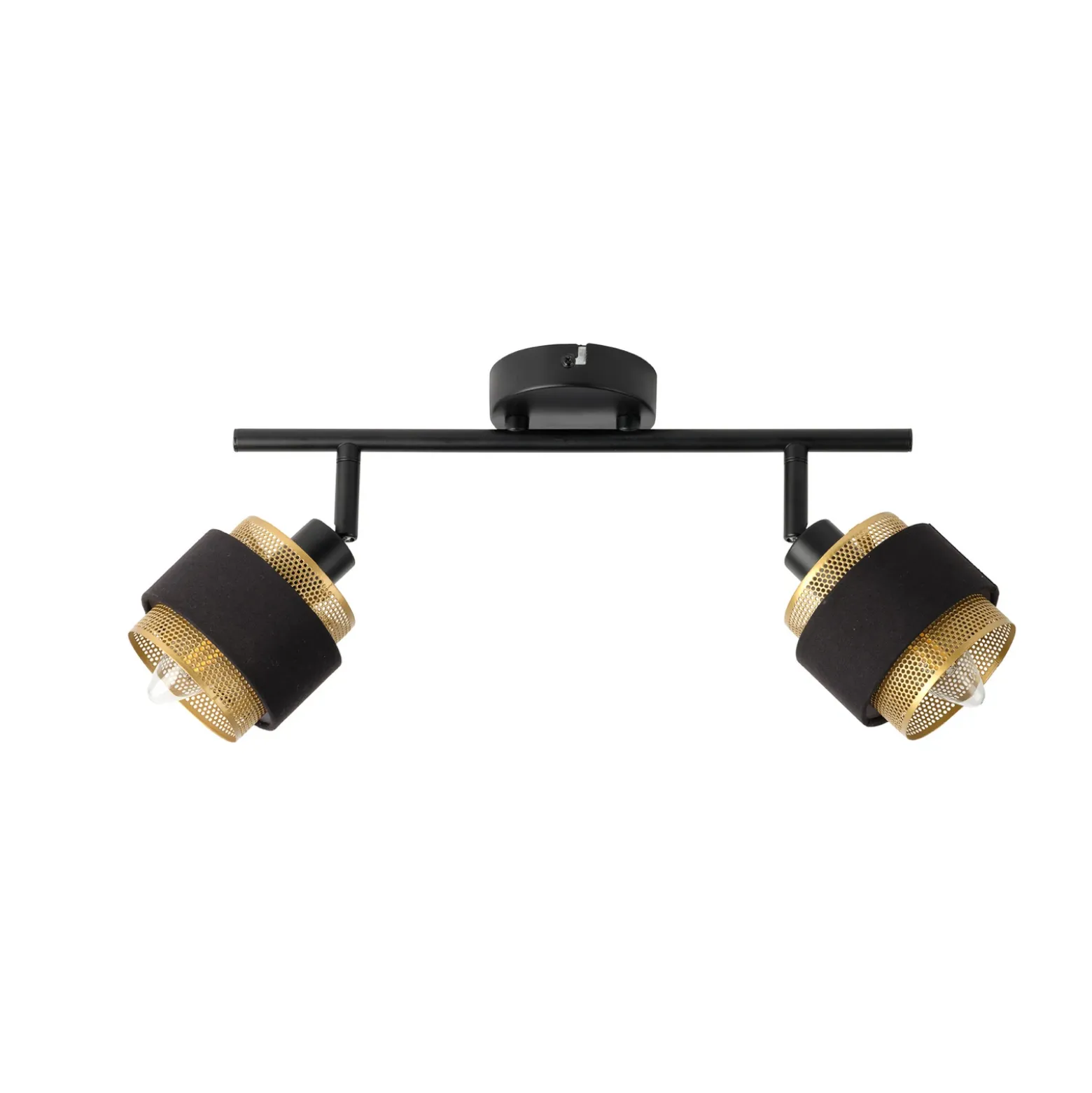 Plafón OSRAM Decor Spot Hornet, 2 luces, negro/dorado