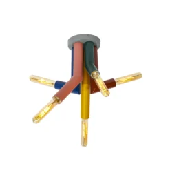 Plafón OSRAM Decor Straw, 5 luces, acero, multicolor, E27