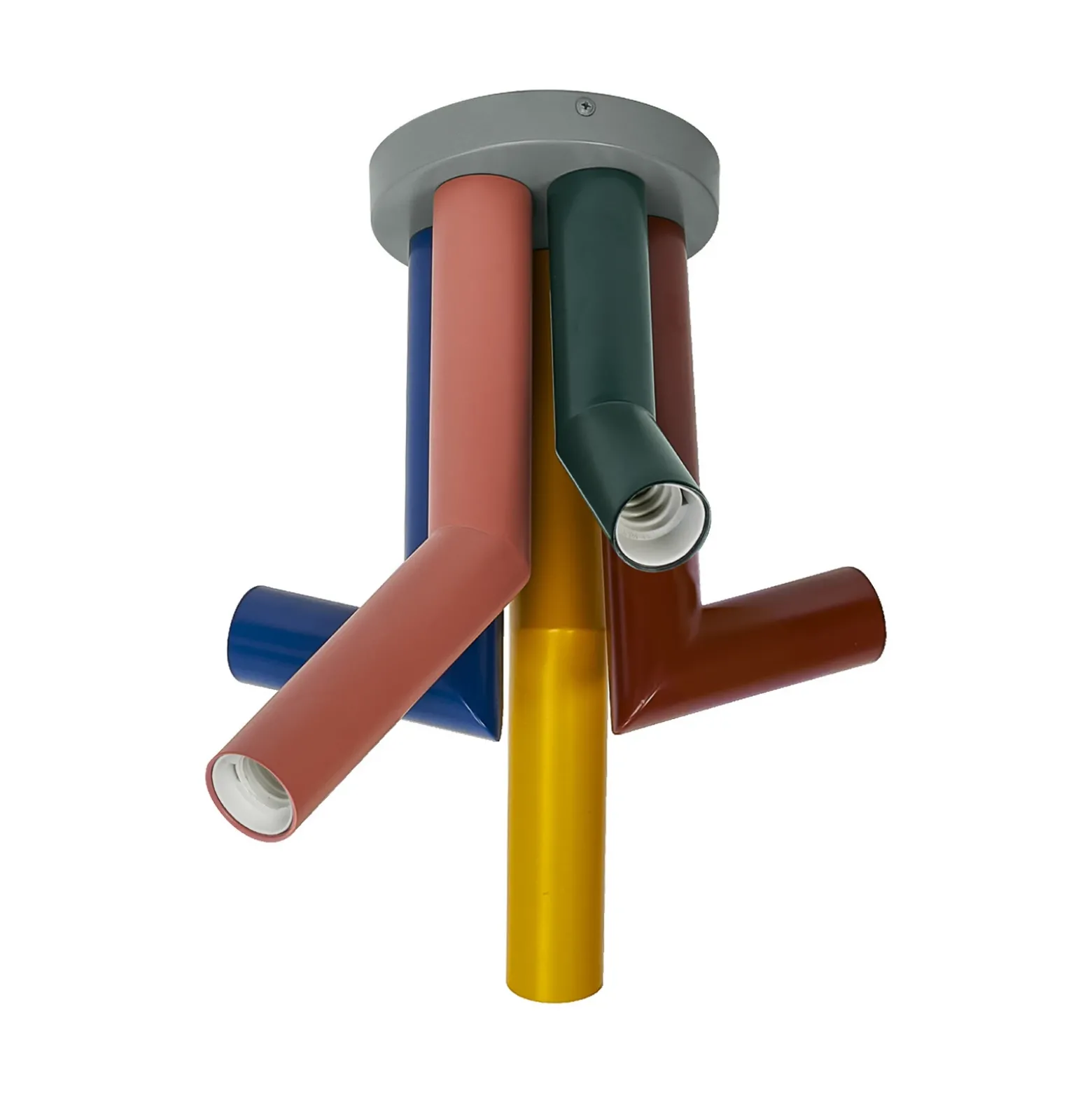 Plafón OSRAM Decor Straw, 5 luces, acero, multicolor, E27