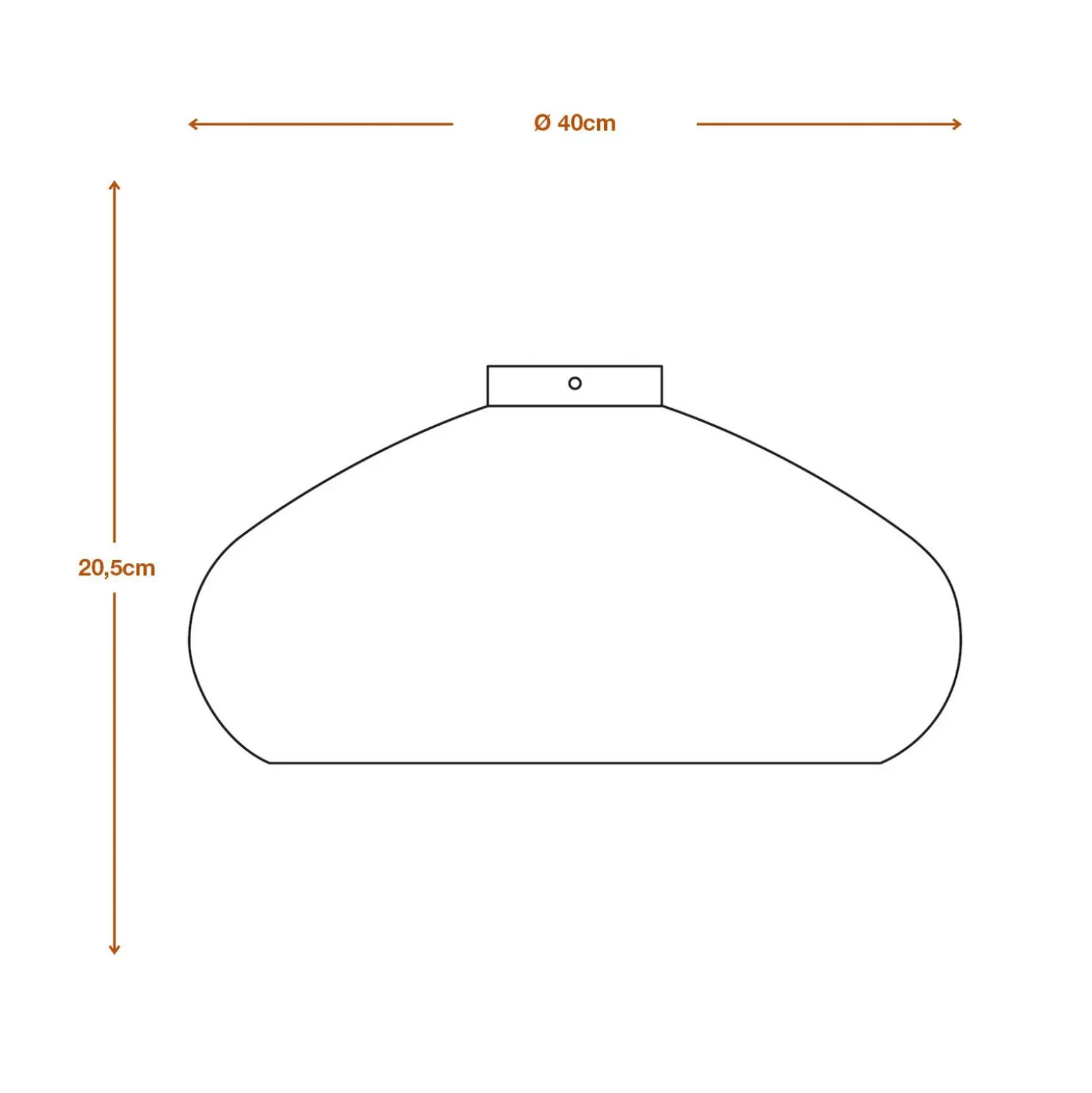 Plafón OSRAM DROP, marrón, Ø 40 cm, cartón ondulado, E27