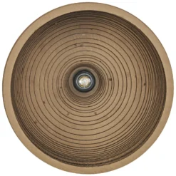 Plafón OSRAM HAT, marrón, Ø 36 cm, cartón ondulado, E27
