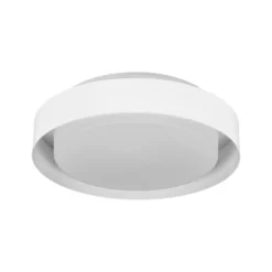 Plafón OSRAM ORBIS MADRID, blanca, Ø 29 cm, metal/vidrio