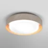 Plafón OSRAM ORBIS MADRID, madera, Ø 29 cm, metal/vidrio